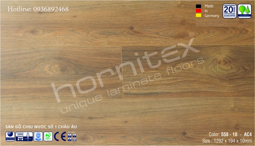 sàn gỗ hornitex 558-10mm