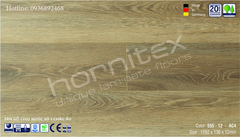 sàn gỗ hornitex 55-12mm