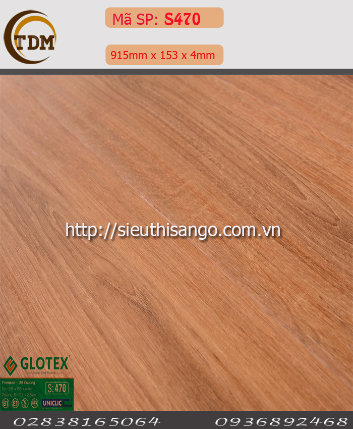 SÀN NHỰA GLOTEX 470 - 4MM